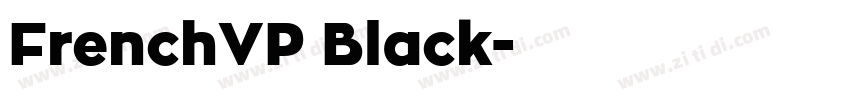 FrenchVP Black字体转换